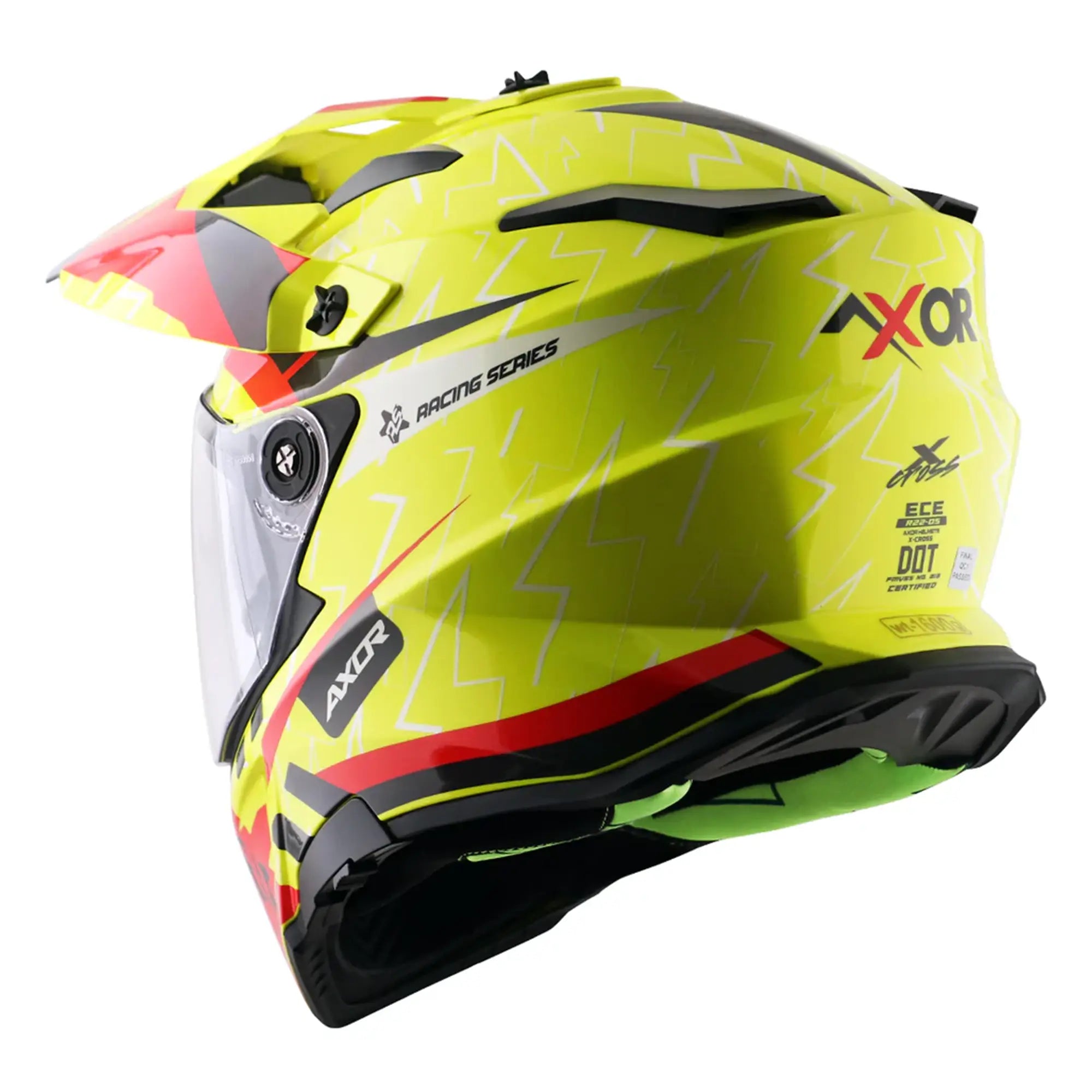 Axor X-Cross Flash Neon Yellow / Gloss Red FREE UK Delivery, FREE 365 Day Returns | Moto Central