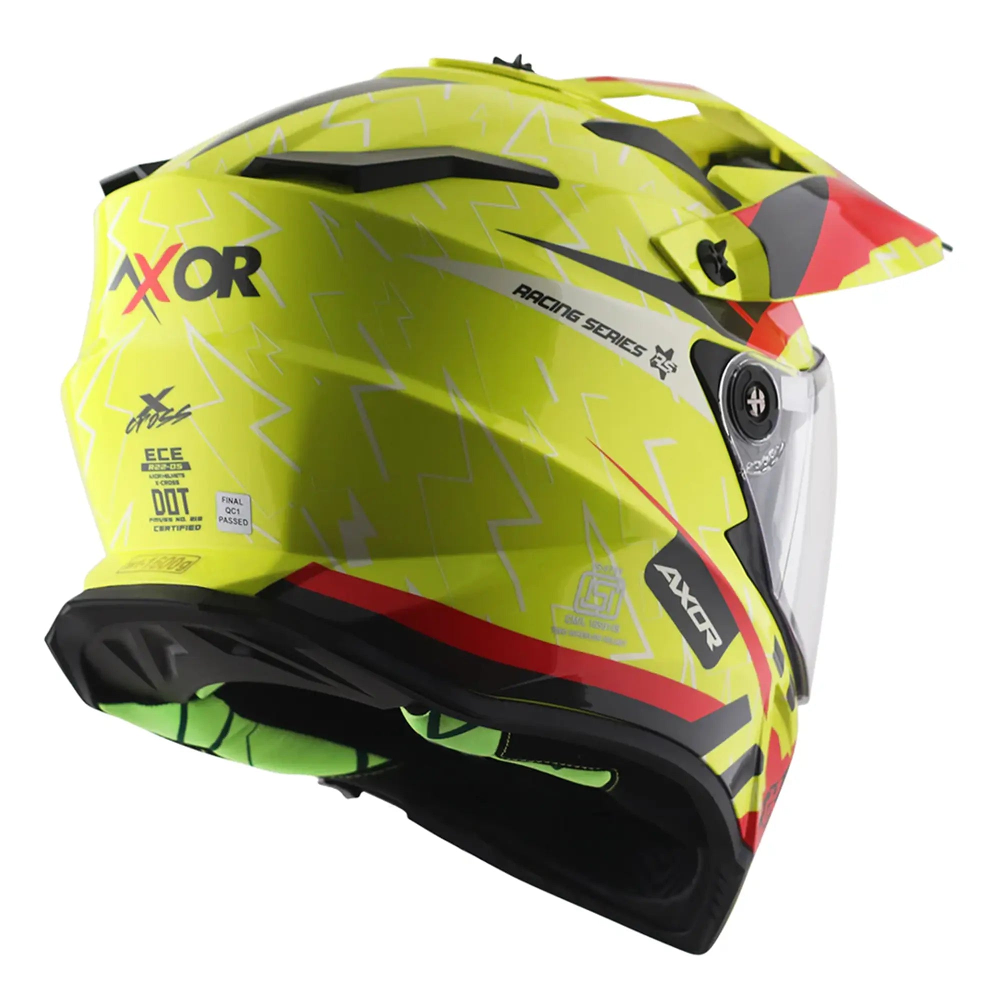 Axor X-Cross Flash Neon Yellow / Gloss Red FREE UK Delivery, FREE 365 Day Returns | Moto Central