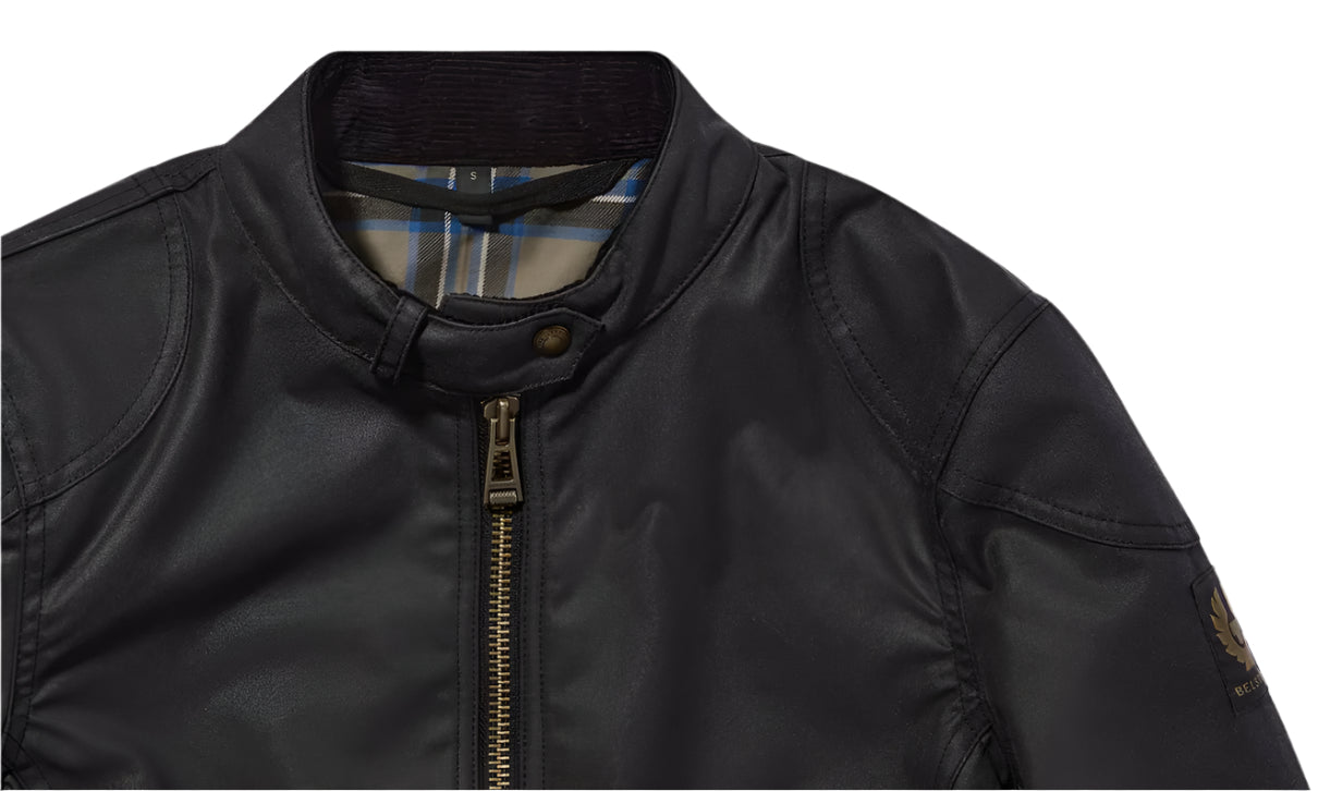 Belstaff Bamburgh Ladies Textile Jacket Black FREE UK Delivery, FREE 365 Day Returns | Moto Central