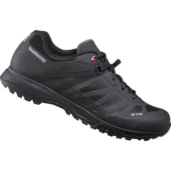 Shimano ET5 (ET500) Shoes Black - FREE UK Shipping, FREE 365 Day Returns | Moto Central