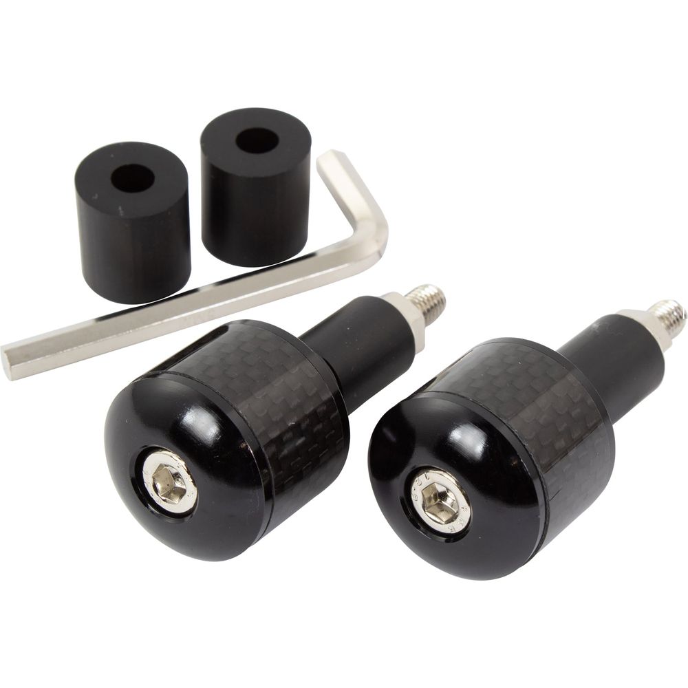 Bike It Bar Ends With Carbon Fibre Insert Black