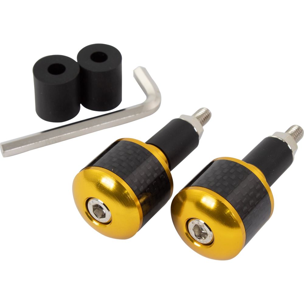 Bike It Bar Ends With Carbon Fibre Insert Gold