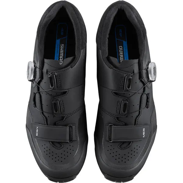 Shimano ME5 (ME502) Shoes Black - FREE UK Shipping, FREE 365 Day Returns | Moto Central