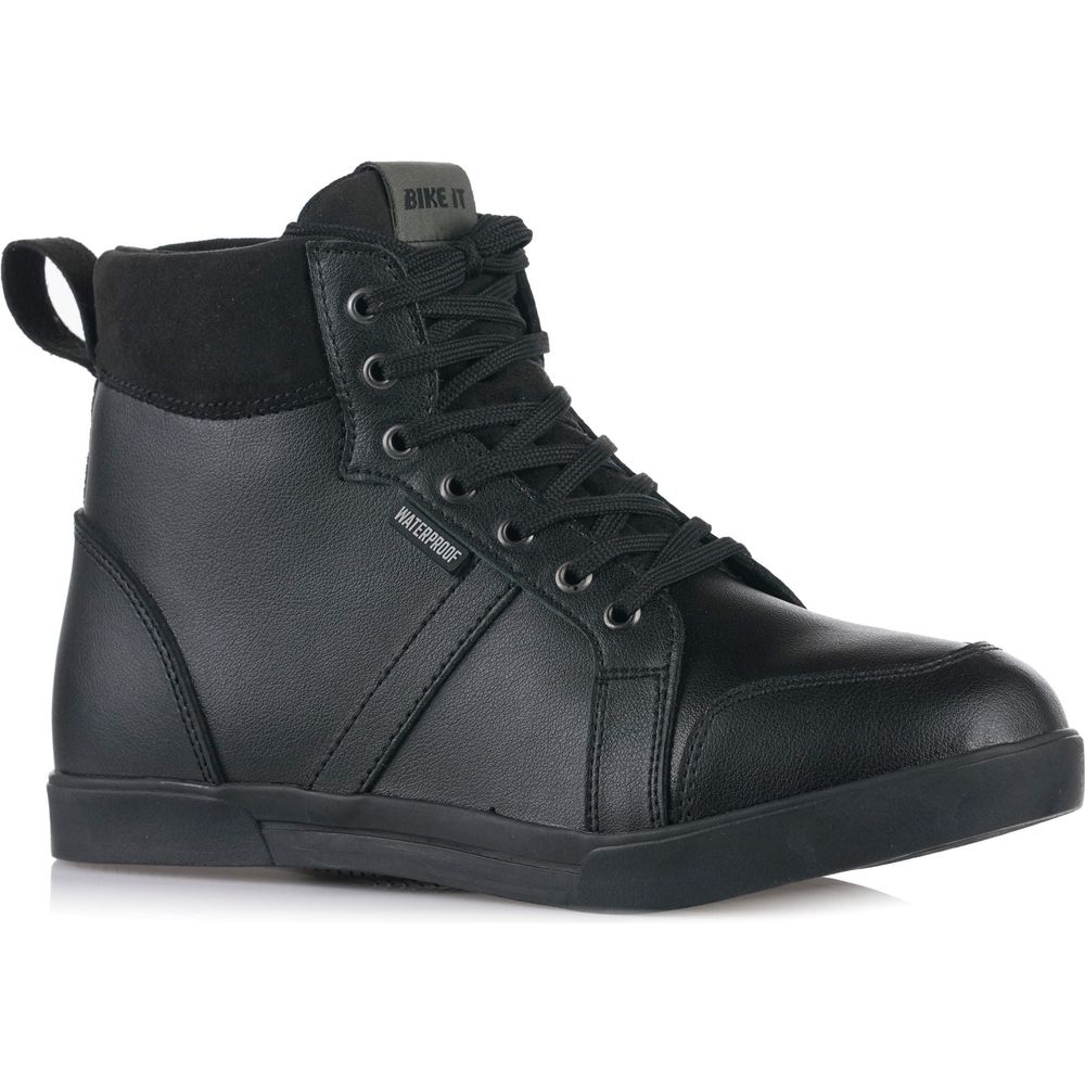 Bike It Sneeka Low-Cut Waterproof Leather Boots Black