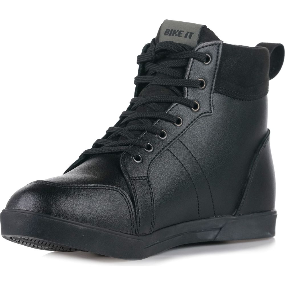 Bike It Sneeka Low-Cut Waterproof Leather Boots Black