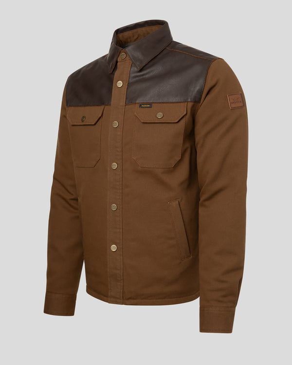 Rokker Bozeman Rider Shirt Brown FREE UK Delivery, FREE 365 Day Returns | Moto Central