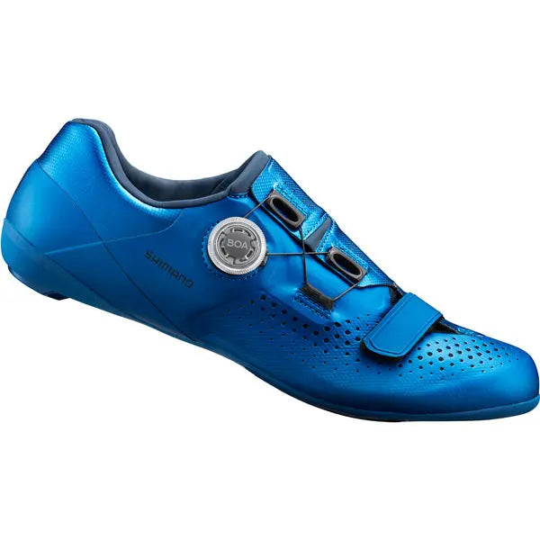 Shimano RC5 SPD-SL Shoes Blue - FREE UK Shipping, FREE 365 Day Returns | Moto Central