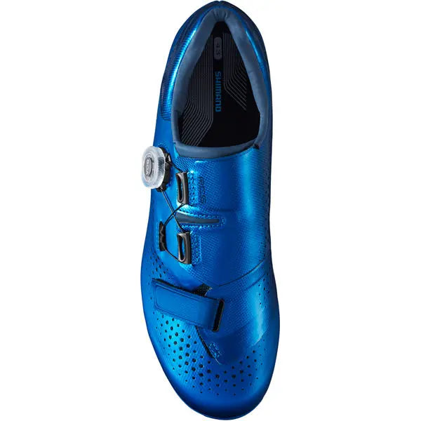 Shimano RC5 SPD-SL Shoes Blue - FREE UK Shipping, FREE 365 Day Returns | Moto Central