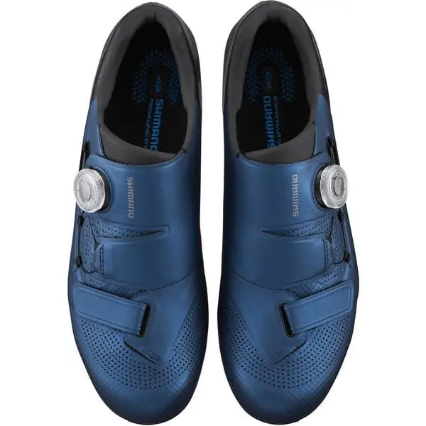 Shimano RC5 (RC502) Shoes Blue - FREE UK Shipping, FREE 365 Day Returns | Moto Central