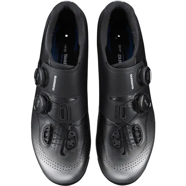 Shimano RC7 (RC702) Shoes Black - FREE UK Shipping, FREE 365 Day Returns | Moto Central