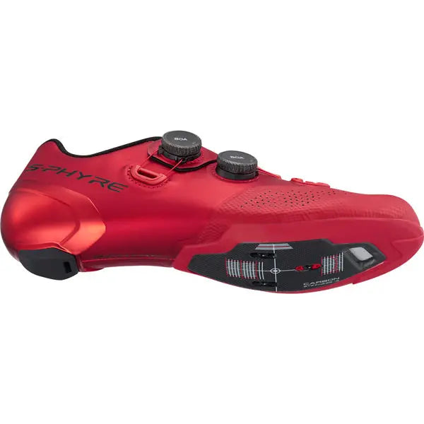 Shimano S-Phyre RC9 (RC902) Shoes Red - FREE UK Shipping, FREE 365 Day Returns | Moto Central