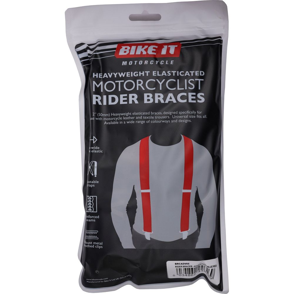 Bike It Adventure Rider Braces Blue / Red