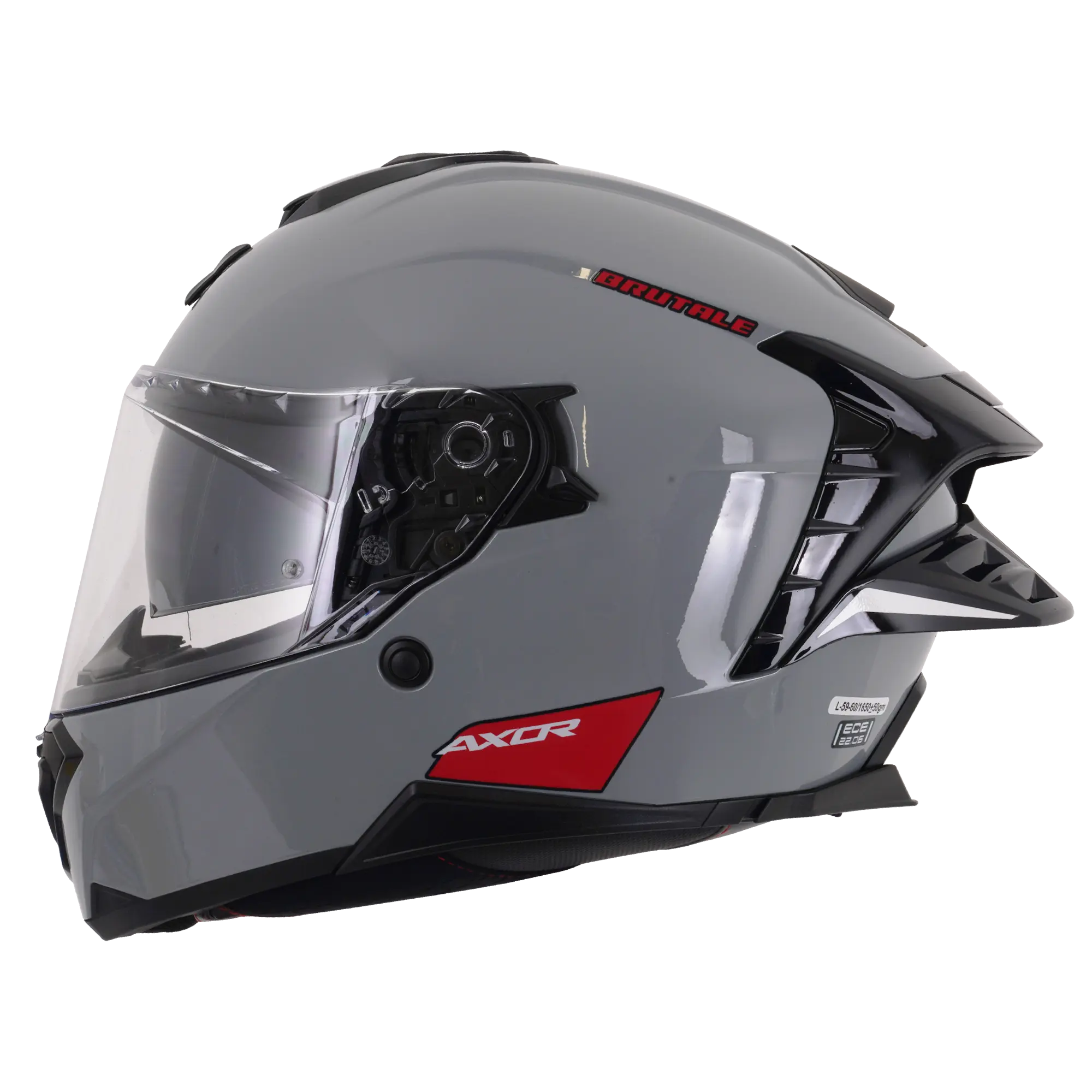 Axor Brutale With Dual Spoiler Gloss Nardo Grey FREE UK Delivery, FREE 365 Day Returns | Moto Central