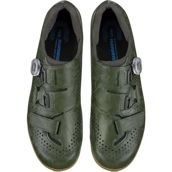 Shimano RX6 (RX600) Shoes Green - FREE UK Shipping, FREE 365 Day Returns | Moto Central