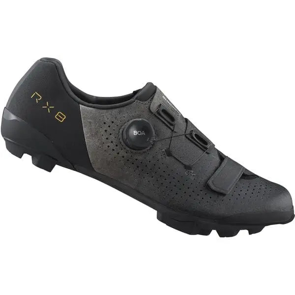Shimano RX8 (RX801) Shoes Black - FREE UK Shipping, FREE 365 Day Returns | Moto Central