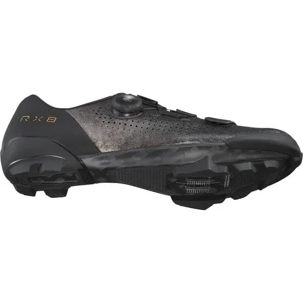 Shimano RX8 (RX801) Shoes Black - FREE UK Shipping, FREE 365 Day Returns | Moto Central