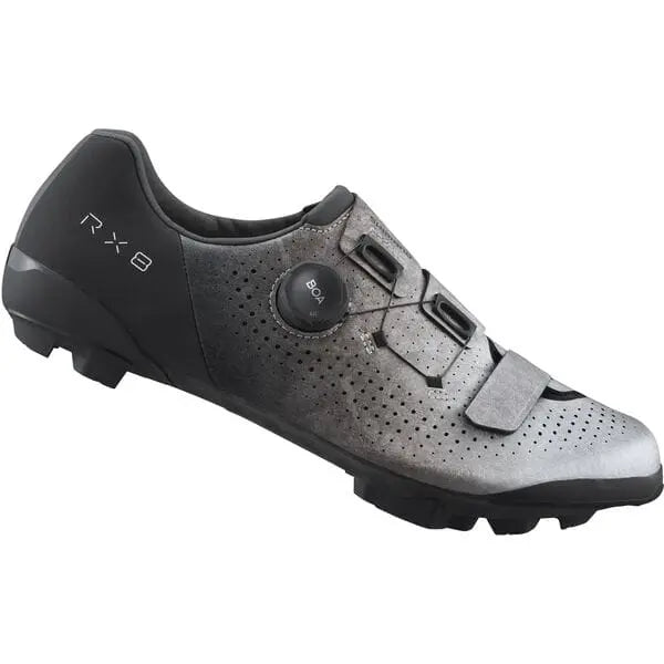Shimano RX8 (RX801) Shoes Silver - FREE UK Shipping, FREE 365 Day Returns | Moto Central