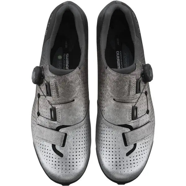 Shimano RX8 (RX801) Shoes Silver - FREE UK Shipping, FREE 365 Day Returns | Moto Central
