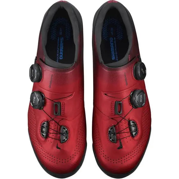 Shimano XC7 (XC702) Shoes Red - FREE UK Shipping, FREE 365 Day Returns | Moto Central