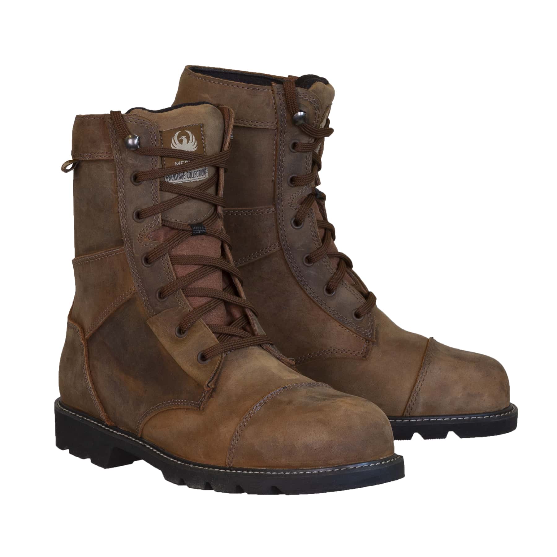 Merlin Bandit D3O Leather Waterproof Boots Brown FREE UK Delivery, FREE 365 Day Returns | Moto Central