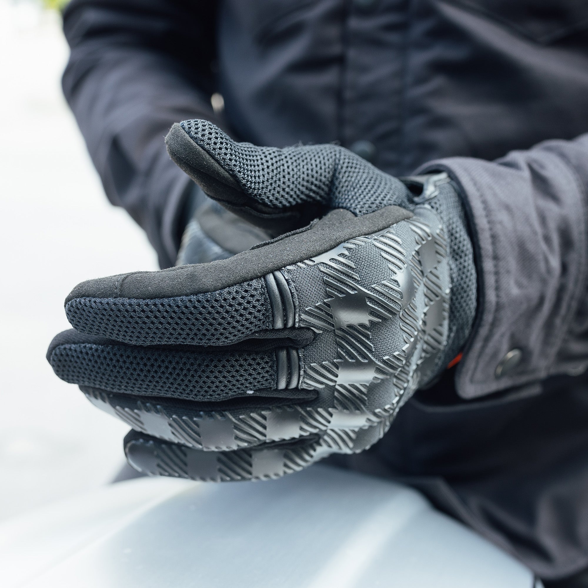 Merlin Barrett Mesh D3O Gloves Black FREE UK Delivery, FREE 365 Day Returns | Moto Central