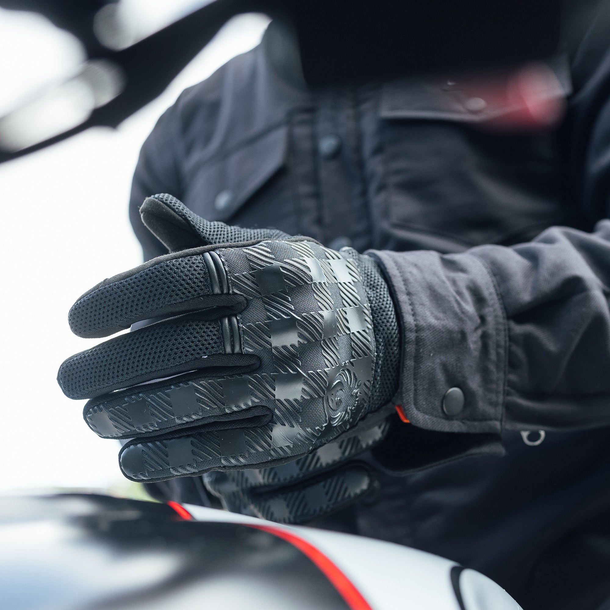 Merlin Barrett Mesh D3O Gloves Black FREE UK Delivery, FREE 365 Day Returns | Moto Central