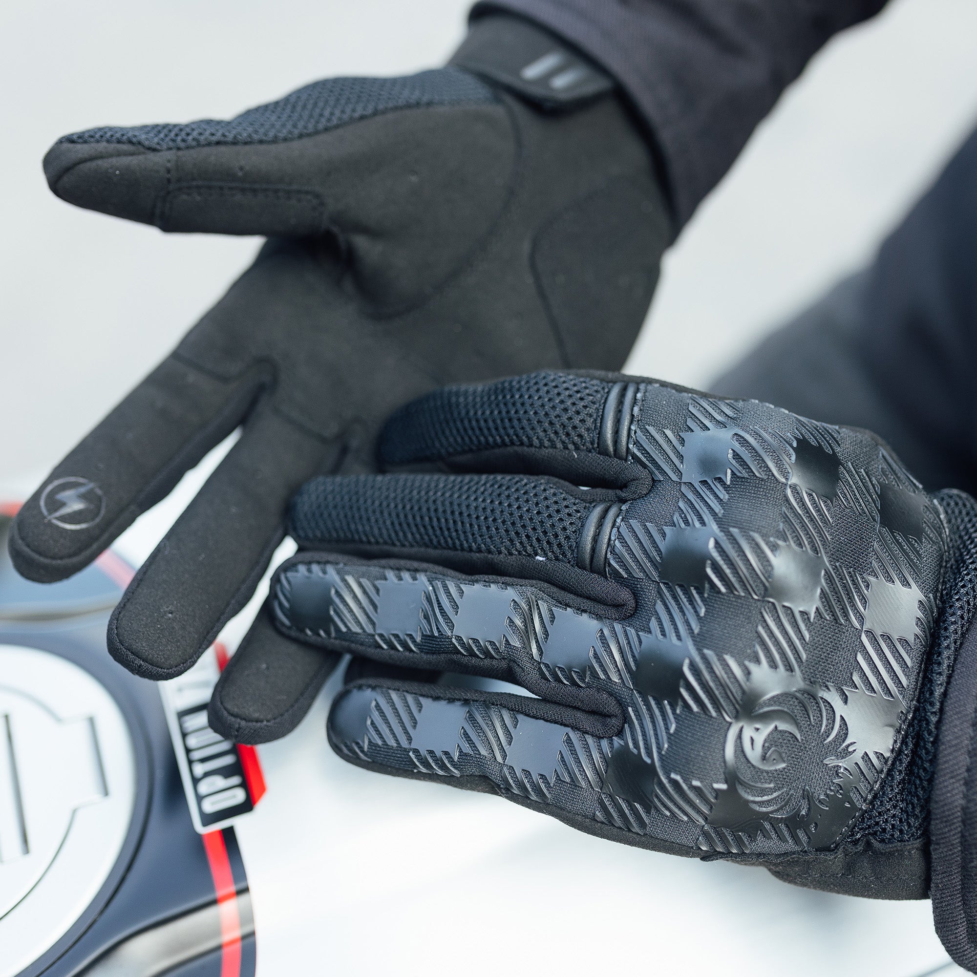 Merlin Barrett Mesh D3O Gloves Black FREE UK Delivery, FREE 365 Day Returns | Moto Central