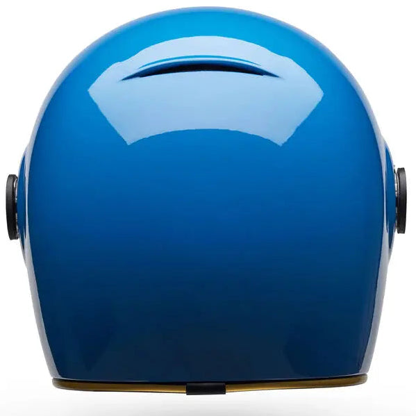 Bell Bullitt GT Solid ECE 22.06 Vintage Blue full-face motorcycle helmet, rear view