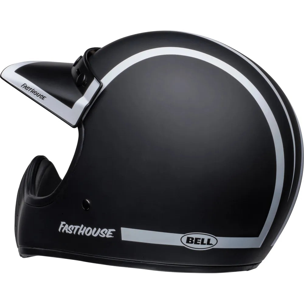 Bell Moto-3 ECE22.05 Fasthouse Old Road Adventure Matt / Gloss Black / White