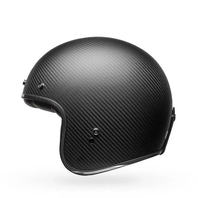Bell Custom 500 Carbon Solid ECE 22.06 Matt Black FREE UK Delivery, FREE 365 Day Returns | Moto Central
