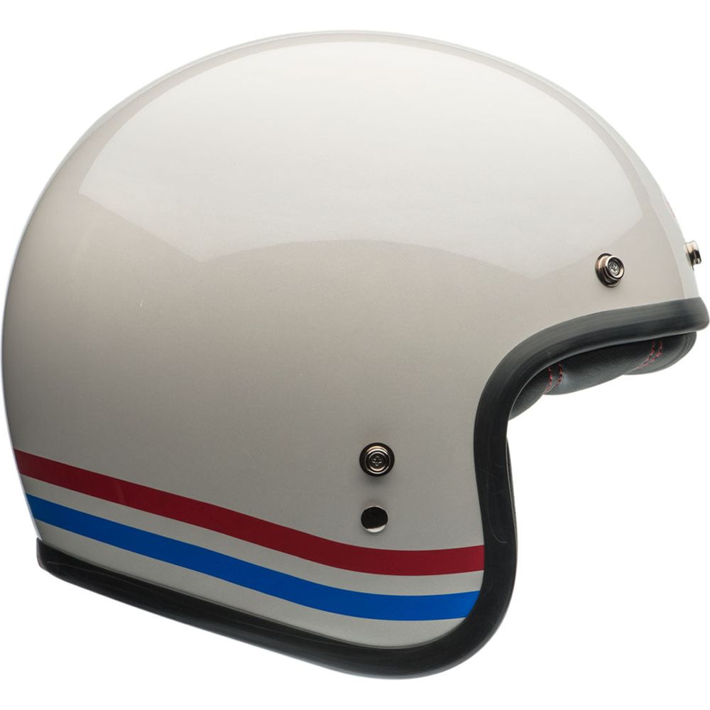 Bell Custom 500 ECE6 Stripes PRL White