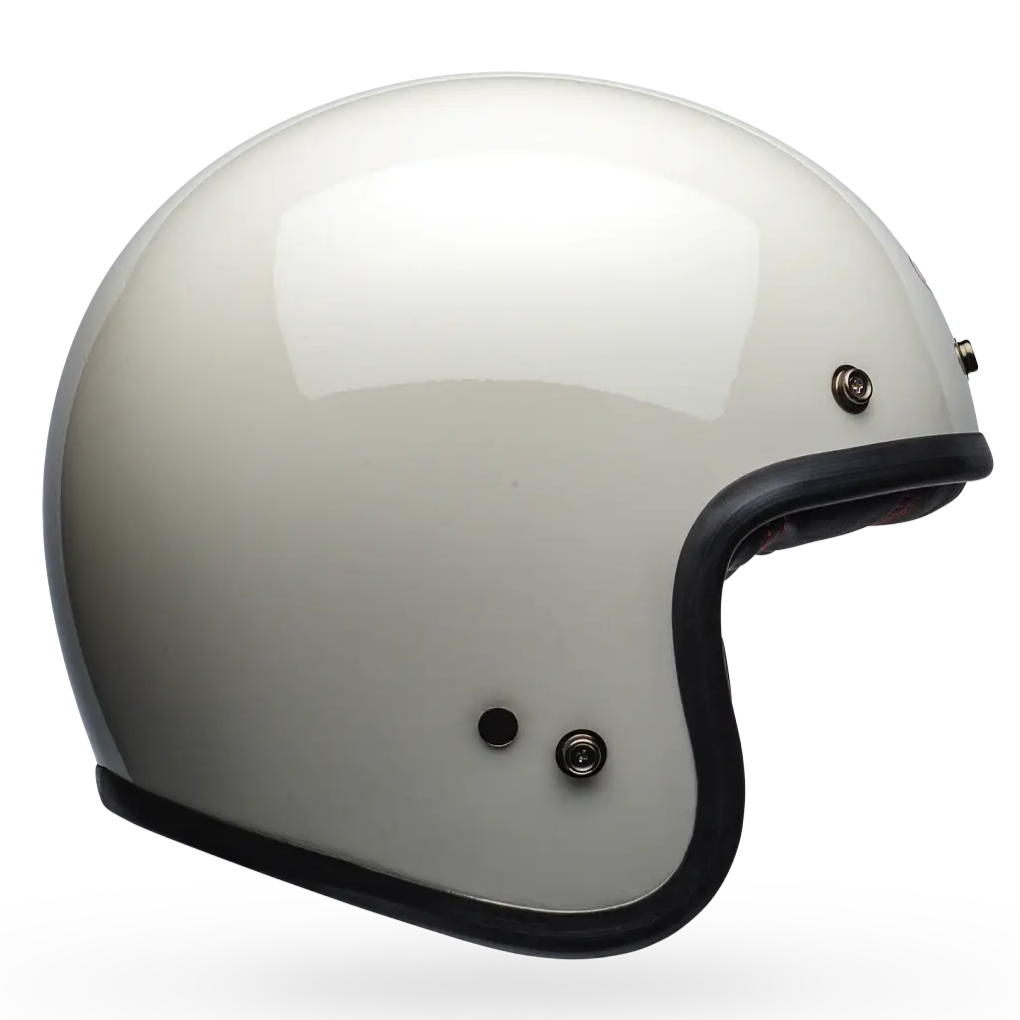 Bell Custom 500 Solid ECE 22.06 Vintage White FREE UK Delivery, FREE 365 Day Returns | Moto Central