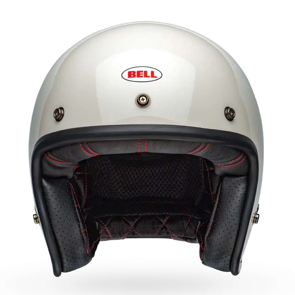 Bell Custom 500 Solid ECE 22.06 Vintage White FREE UK Delivery, FREE 365 Day Returns | Moto Central