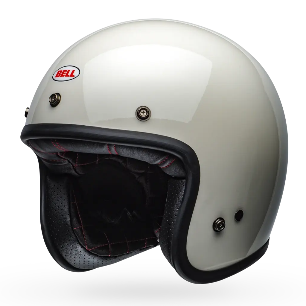 Bell Custom 500 Solid ECE 22.06 Vintage White FREE UK Delivery, FREE 365 Day Returns | Moto Central