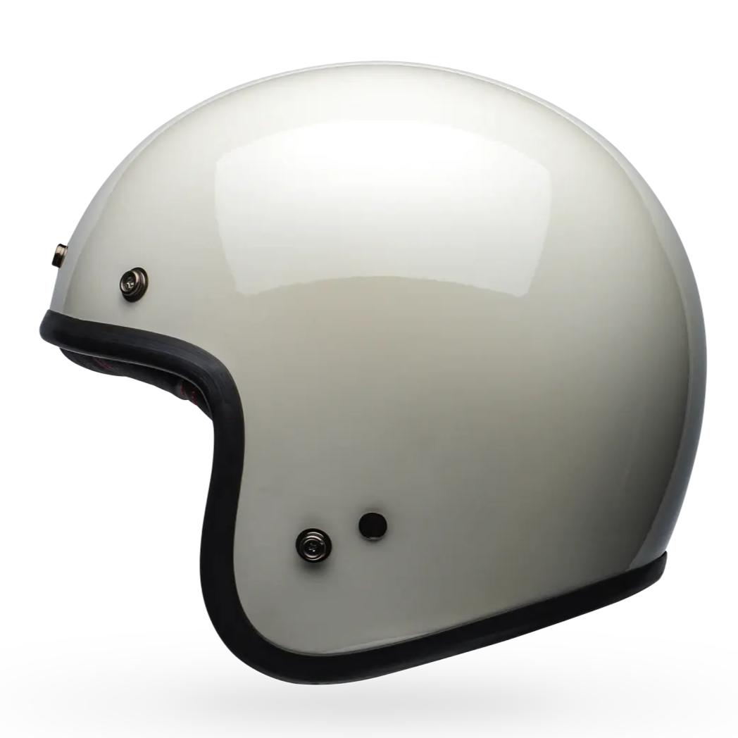 Bell Custom 500 Solid ECE 22.06 Vintage White FREE UK Delivery, FREE 365 Day Returns | Moto Central