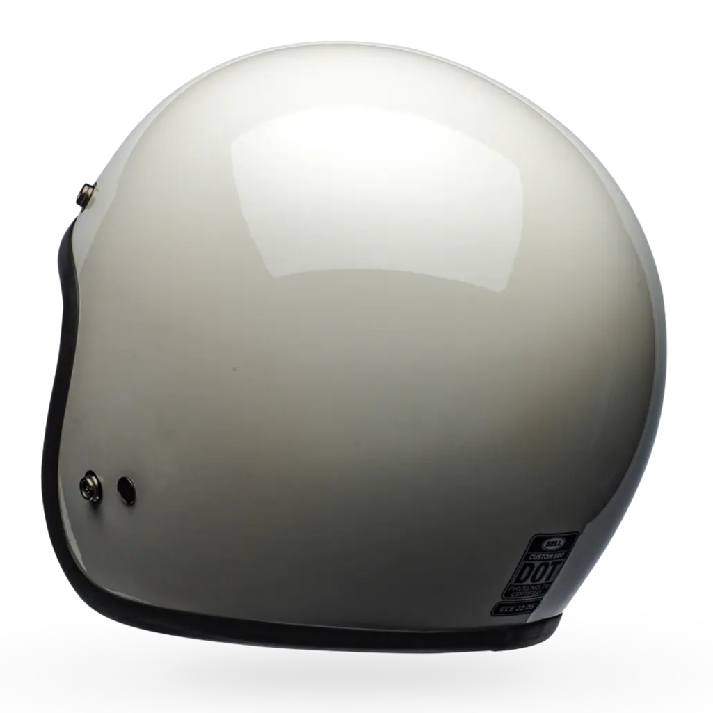 Bell Custom 500 Solid ECE 22.06 Vintage White FREE UK Delivery, FREE 365 Day Returns | Moto Central