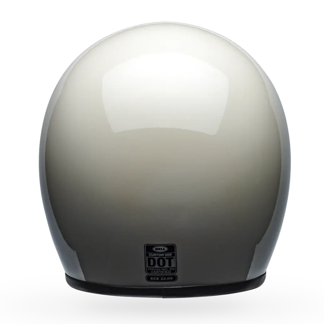 Bell Custom 500 Solid ECE 22.06 Vintage White FREE UK Delivery, FREE 365 Day Returns | Moto Central