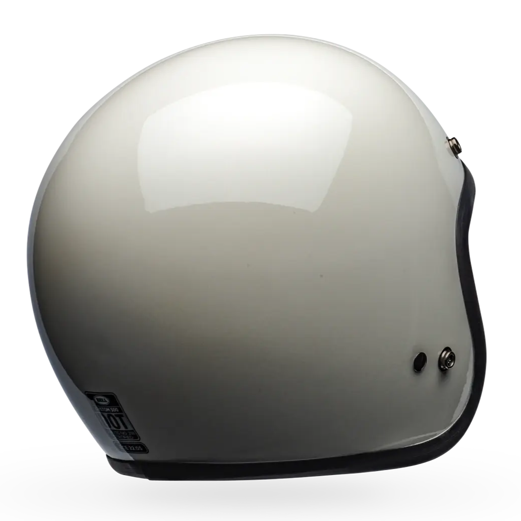 Bell Custom 500 Solid ECE 22.06 Vintage White FREE UK Delivery, FREE 365 Day Returns | Moto Central