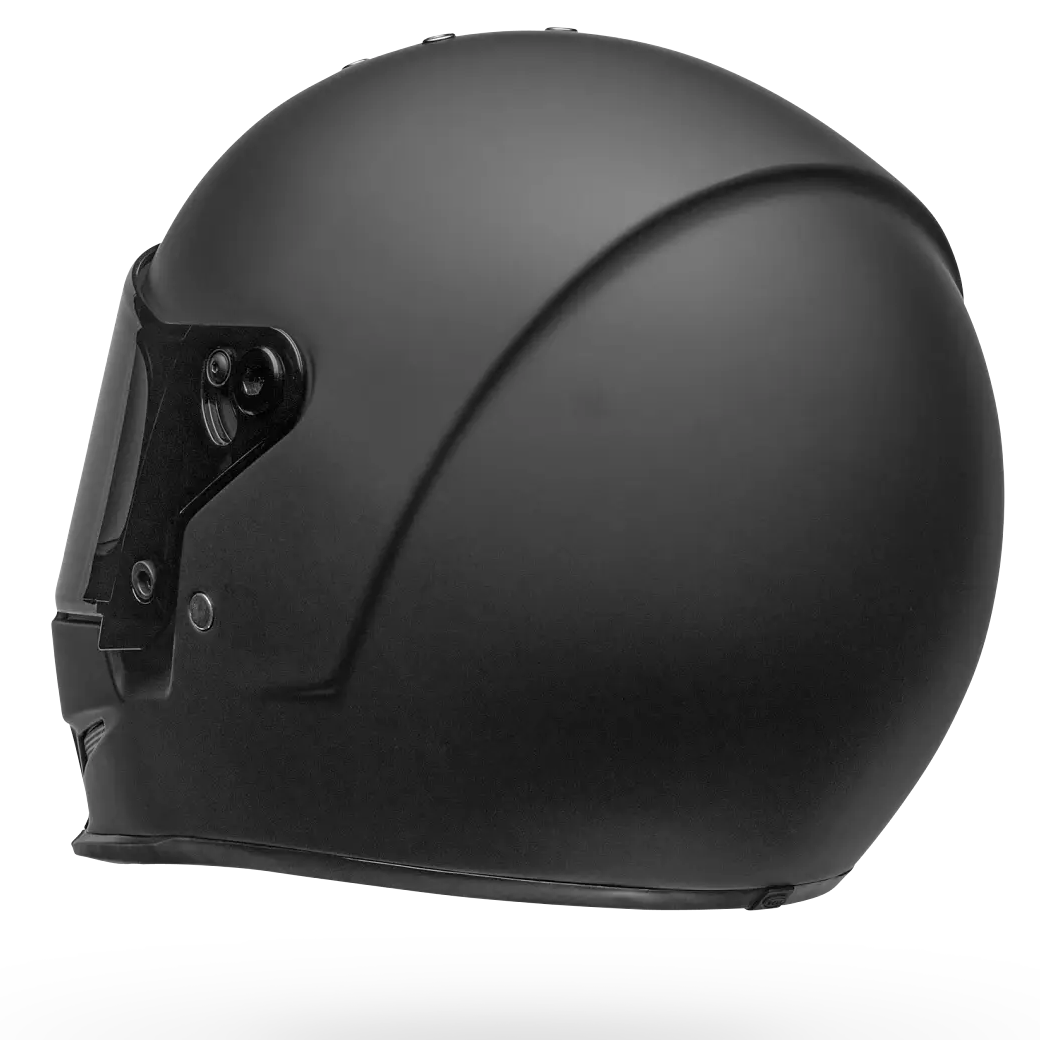 Bell Eliminator Solid ECE 22.06 Matt Black full-face motorcycle helmet, rear three-quarter view