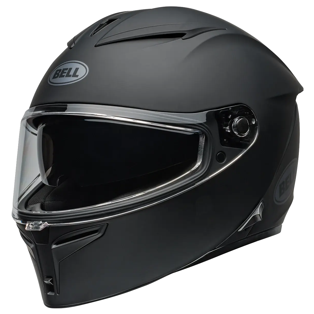 Bell Lithium Solid ECE 22.06 Matt Black full-face motorcycle helmet, front view