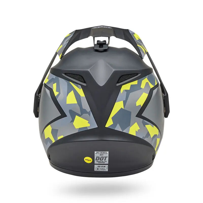 Bell MX-9 Adventure MIPS Mesa ECE 22.06 Matt Black / Yellow Camo FREE UK Delivery, FREE 365 Day Returns | Moto Central