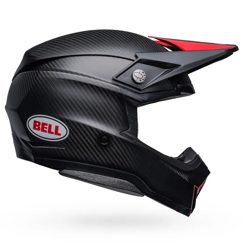 Bell Moto-10 Spherical ECE 22.06 Satin Gloss Black / Red FREE UK Delivery, FREE 365 Day Returns | Moto Central