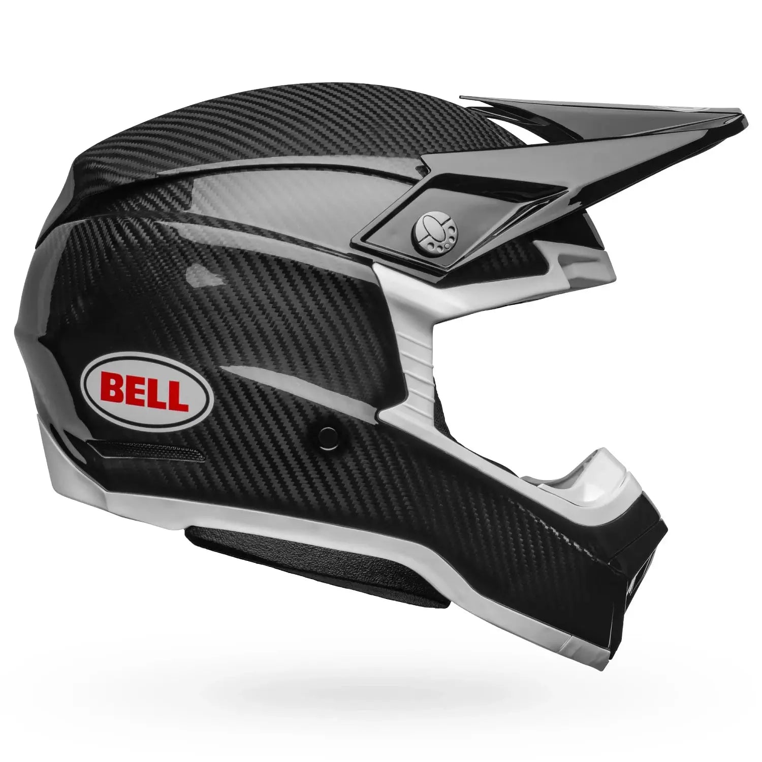 Bell Moto-10 Spherical Solid ECE 22.06 Black / White FREE UK Delivery, FREE 365 Day Returns | Moto Central
