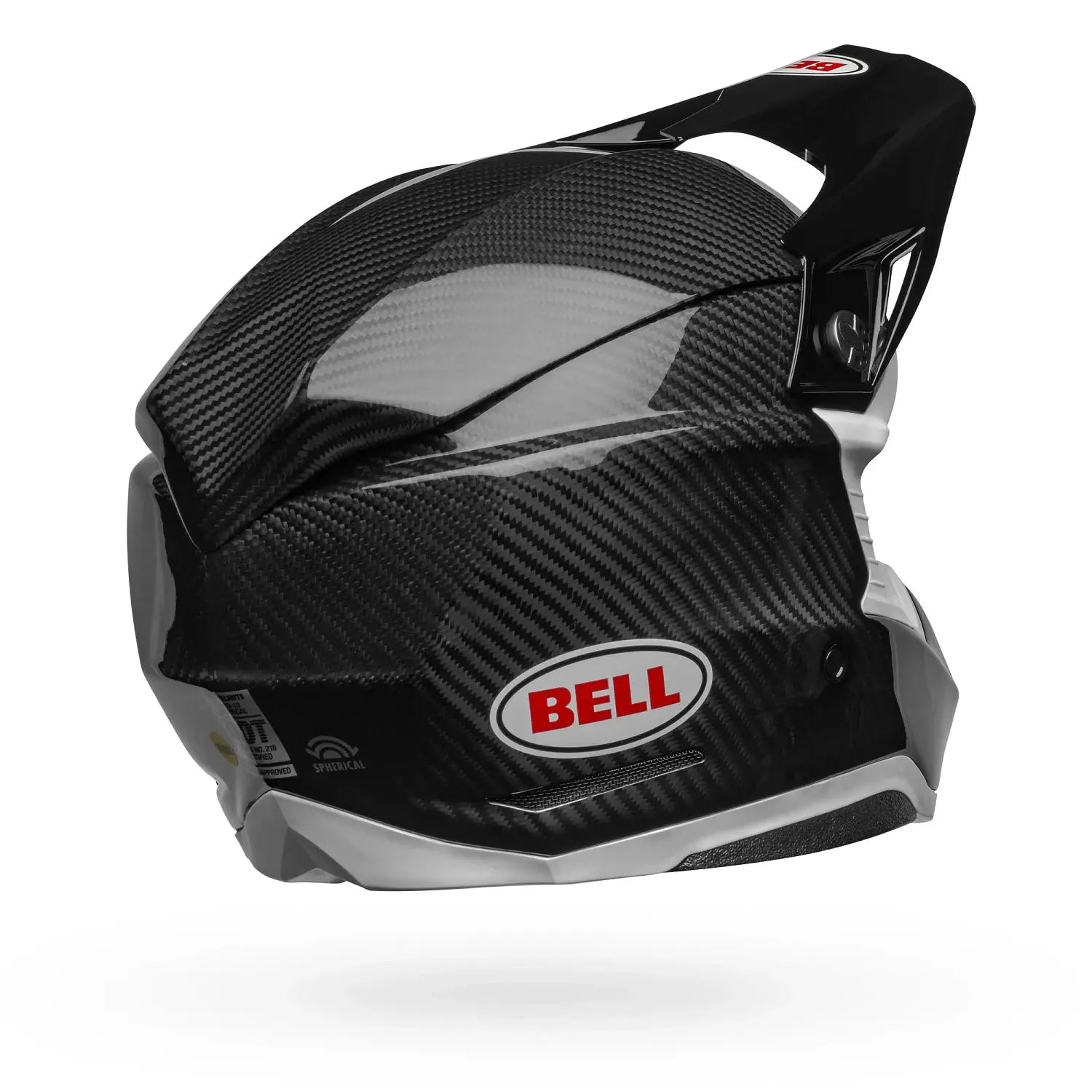 Bell Moto-10 Spherical Solid ECE 22.06 Black / White FREE UK Delivery, FREE 365 Day Returns | Moto Central