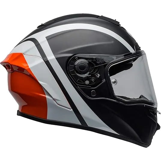 Bell Star MIPS Tantrum White / Black / Titanium, right-side profile view