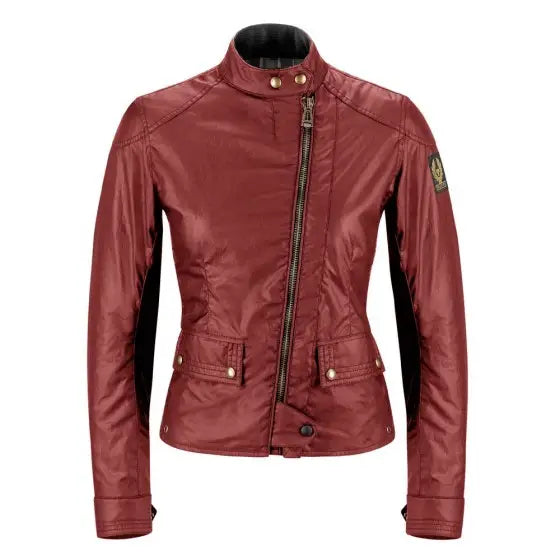 Belstaff Bradshaw Waxed Cotton Jacket Racing Red