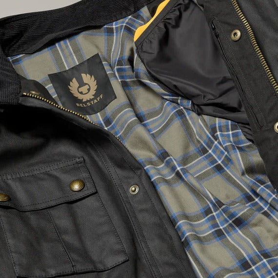 Belstaff Brooklands Waxed Cotton Jacket Black