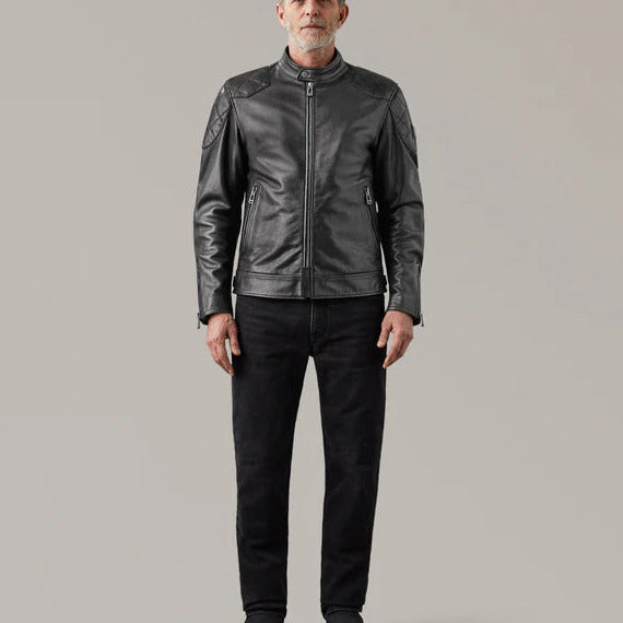 Belstaff Centenary Outlaw Pro Leather Jacket Black