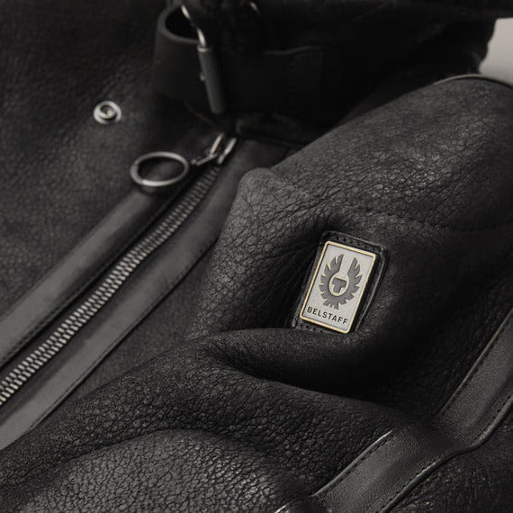 Belstaff Centenary Valiant Leather Jacket Black