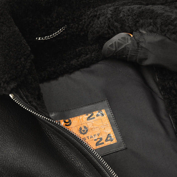 Belstaff Centenary Valiant Leather Jacket Black